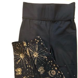 Gold star galaxy Carbon38 leggings